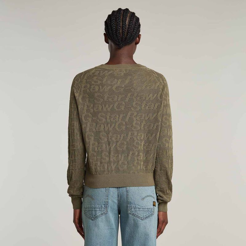 G-Star Pointelle Lightweight Knitted Sweater image number 1